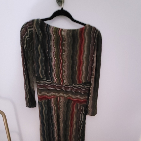 Olive red multicolor dress - Picture 2 of 7